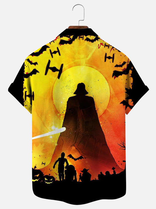 Star Wars Halloween Men's Hawaiian Short Sleeve Shirt