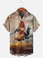 Men's Kung Fu Rooster Casual Shirt