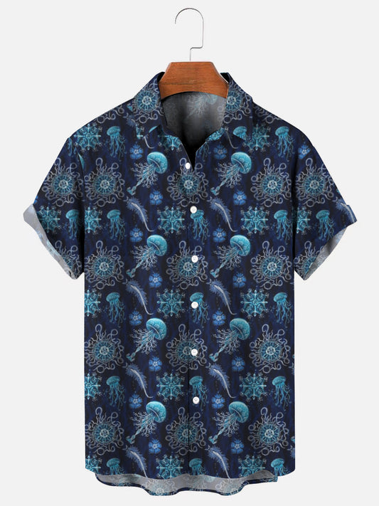 Luminocean Men's Hawaiian Short Sleeve Shirt