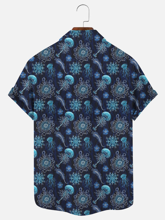 Luminocean Men's Hawaiian Short Sleeve Shirt