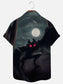 Men's Mothman Horror Creature Print Holiday Short Sleeve Shirt