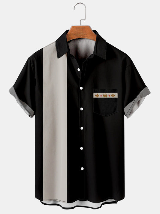 Men's Vintage Bowling Short Sleeve Shirt