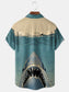 Ukiyo-e Shark Short Sleeve Hawaiian Shirt