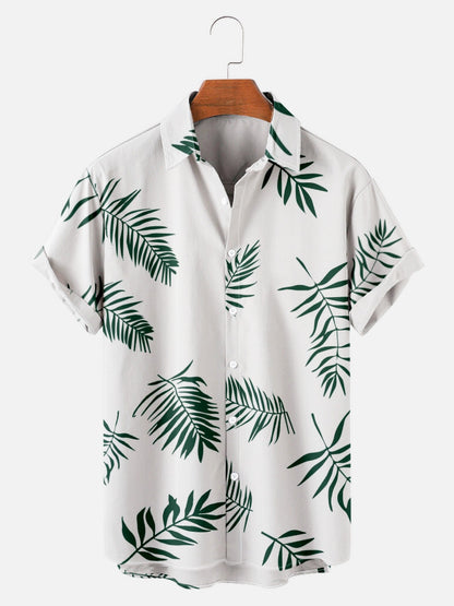Hawaiian Men's Mosaic Beach Aloha Casual Vacation Short Sleeve Shirt