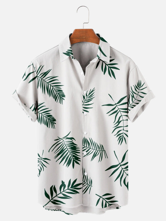 Hawaiian Men's Mosaic Beach Aloha Casual Vacation Short Sleeve Shirt