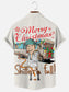 Men’s Shitter’s Full Christmas Vacation Printed Holiday Short Sleeve Shirt