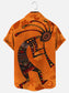 Men's Kokopelli Ethnic Print Hawaiian Short Sleeve Shirt