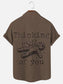 Thinking of You Voodoo Doll Print Casual Short Sleeve Shirt