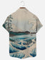 Sea of Satta Printed Hawaiian Casual Breathable Short Sleeve Shirt