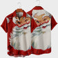 Men's Christmas element large short sleeve shirt