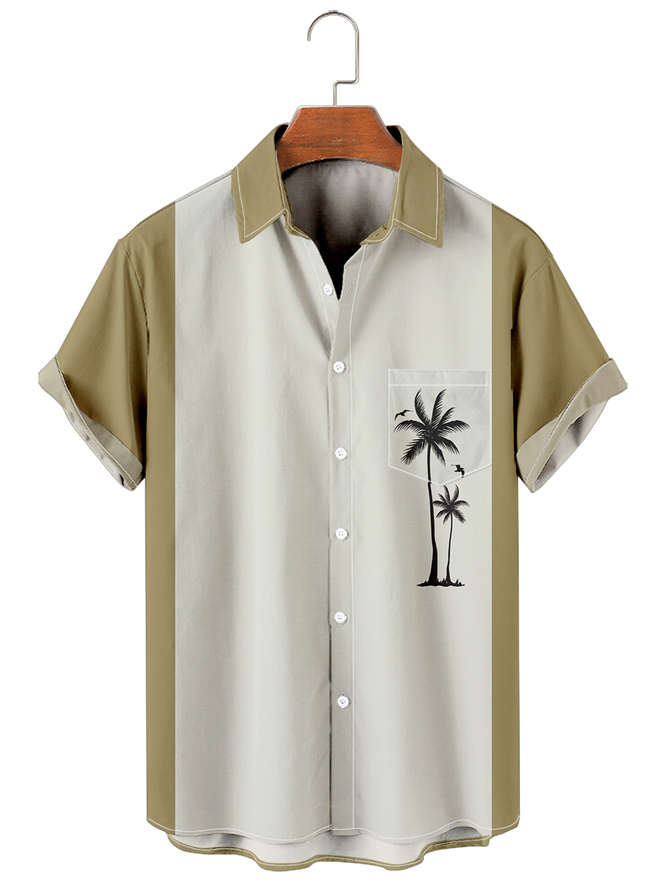 Coconut tree print shirt