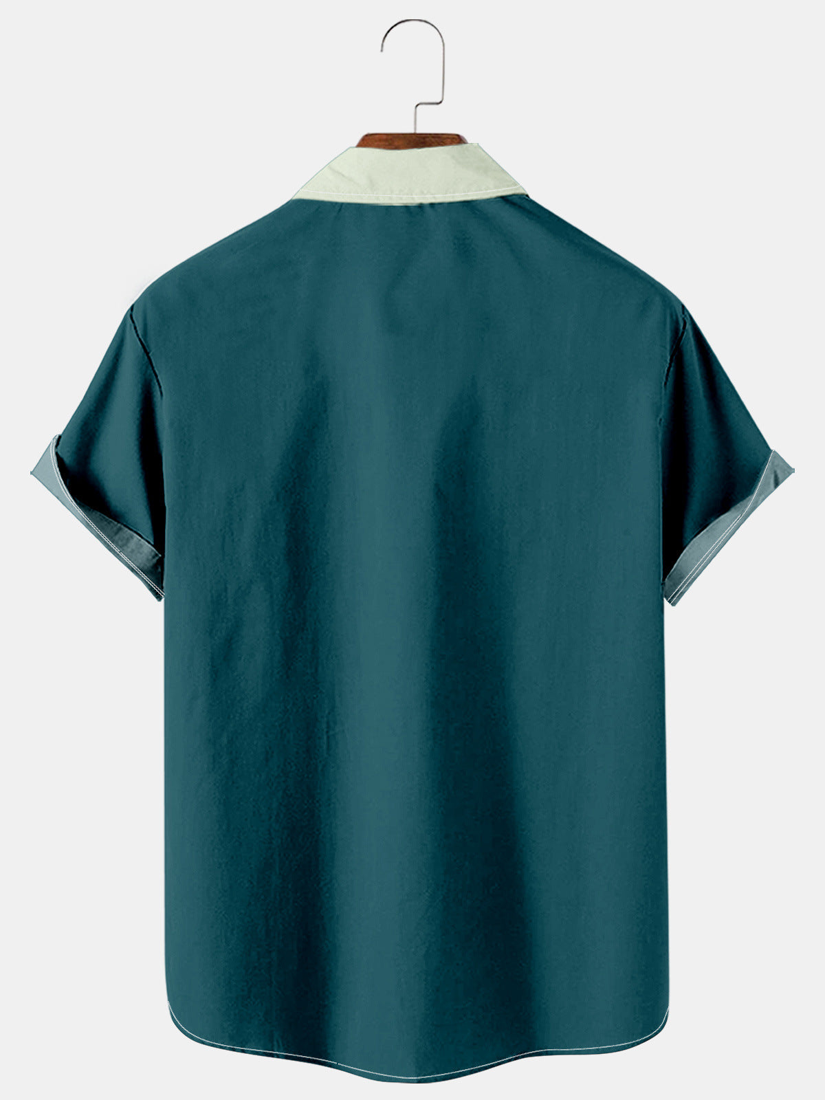 Atomic Mad Men Rockabilly Teal Bowling Button Down Shirt