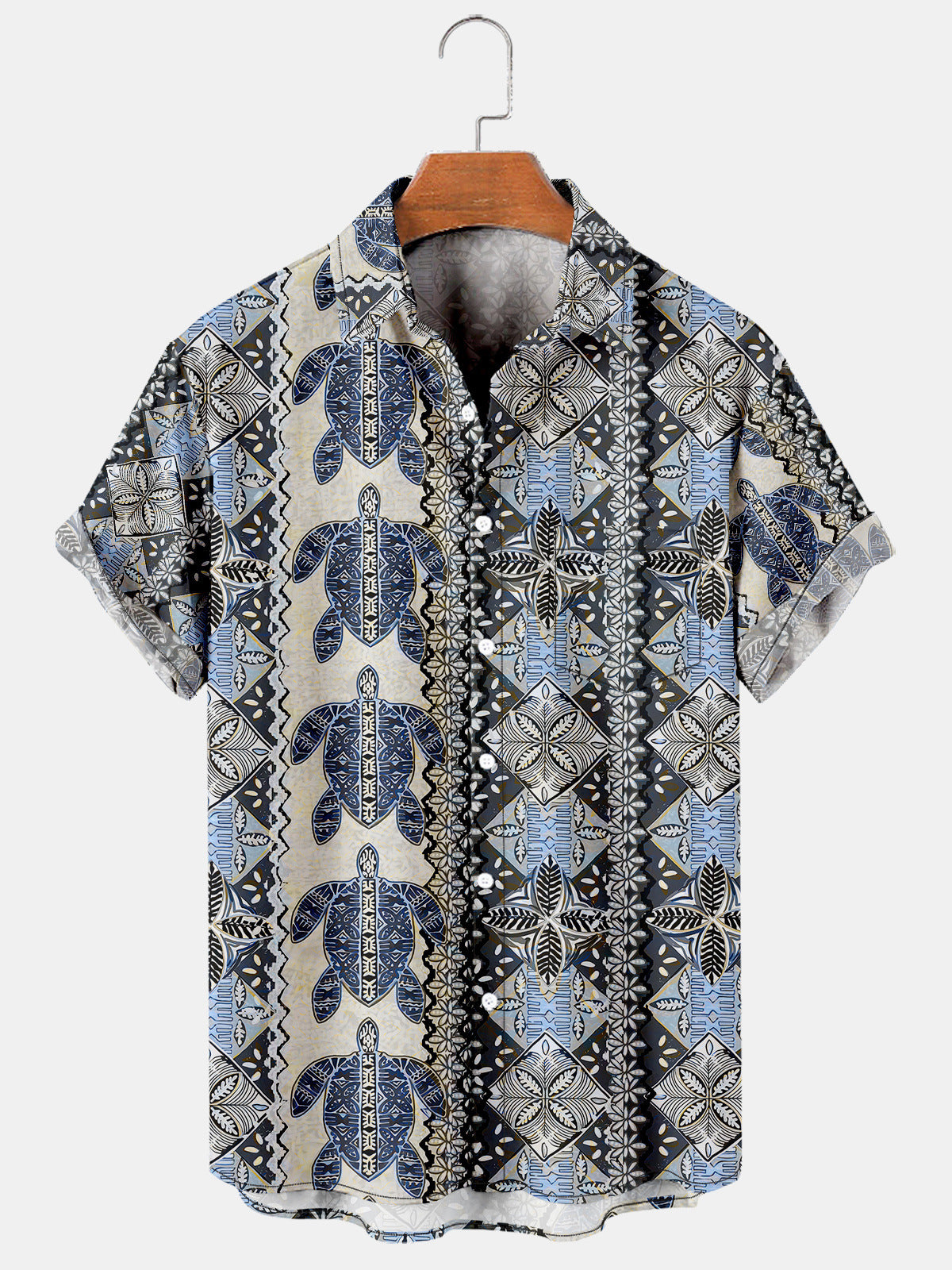 Sea Turtle Hawaiian Beach Shirts For Men