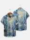 Abstract Print Casual Short Sleeve Shirt