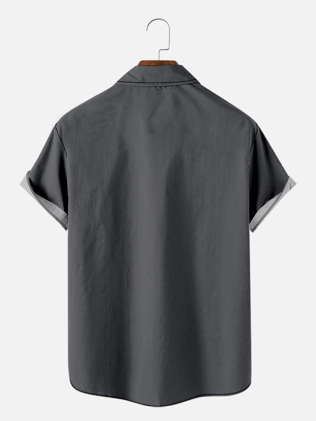 Mens Abstract Art Print Casual Breathable Hawaiian Short Sleeve Shirt