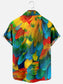 Tie Dye Print Trend Loose Short Sleeve Shirt