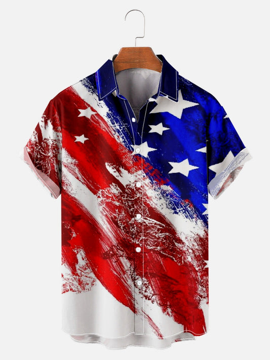American Flag Patriotic Hawaiian Shirts