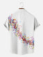 Colorful Musical Note Men's Short Sleeve Shirt