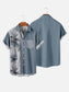 Men's Coconut Tree Casual Breathable Short Sleeve Hawaiian Shirt