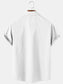 Mens Flag Print Casual Breathable Short Sleeve Shirt