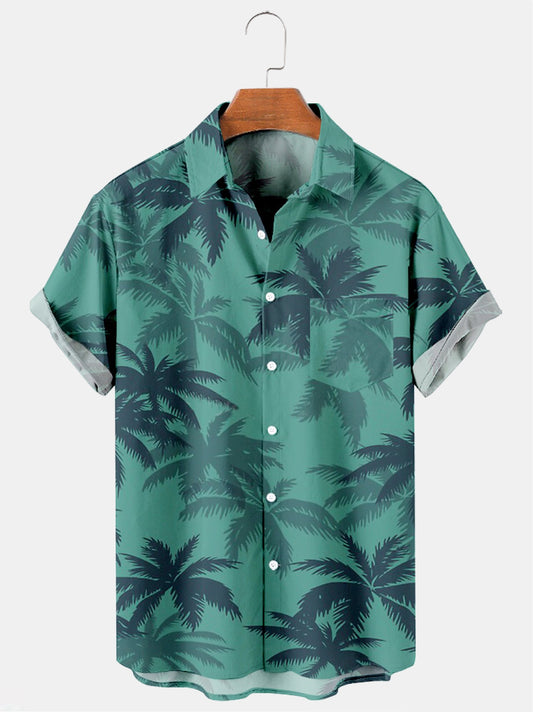 Men's Tommy Vercetti Print Casual Hawaiian Short Sleeve Shirt