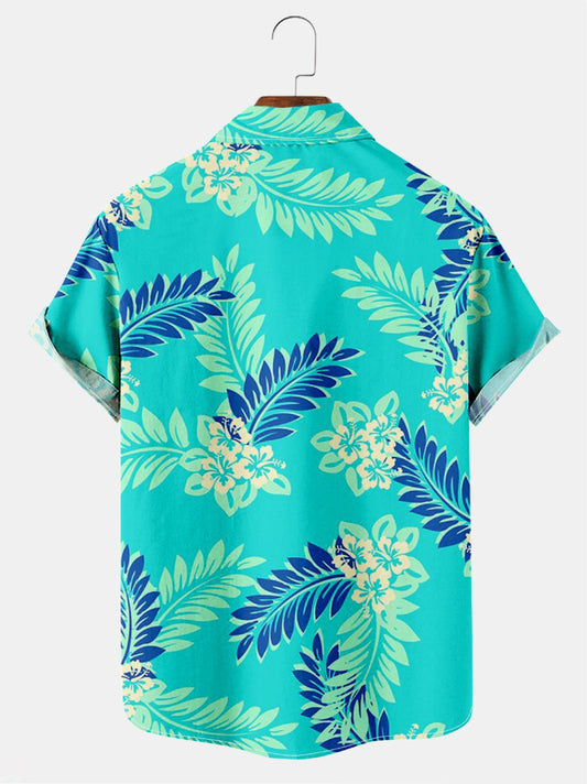 Men's Tommy Vercetti Print Casual Hawaiian Short Sleeve Shirt