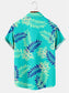 Men's Tommy Vercetti Print Casual Hawaiian Short Sleeve Shirt