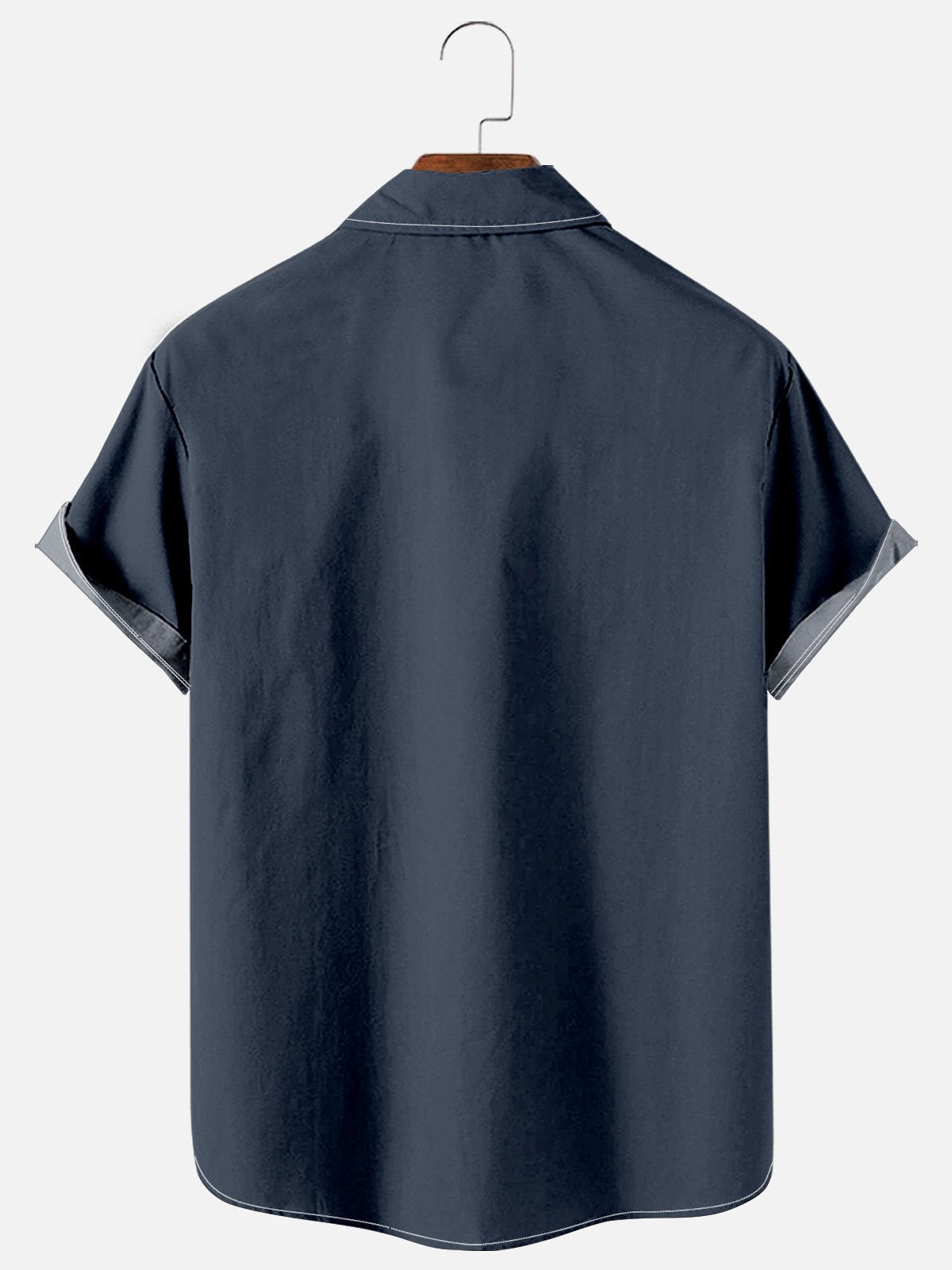 Men's Casual Simple Hawaiian Geometric Juice Print Shirt With Pockets